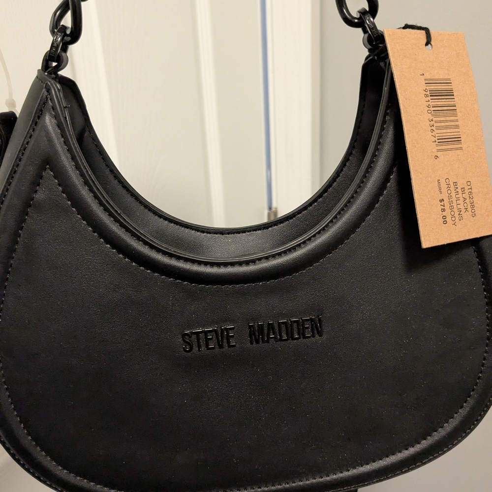 NWOT! Steve Madden Black Shoulder Bag